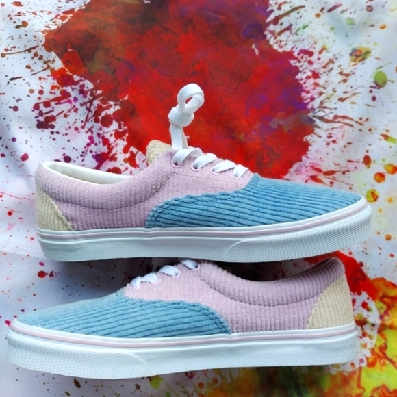 Vans Era Corduroy Colorblock Shoes - Picture 2 of 9